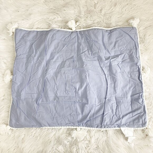 Pottery Barn Teen Chambray Tassel Standard Sham NEW - Picture 2 of 3